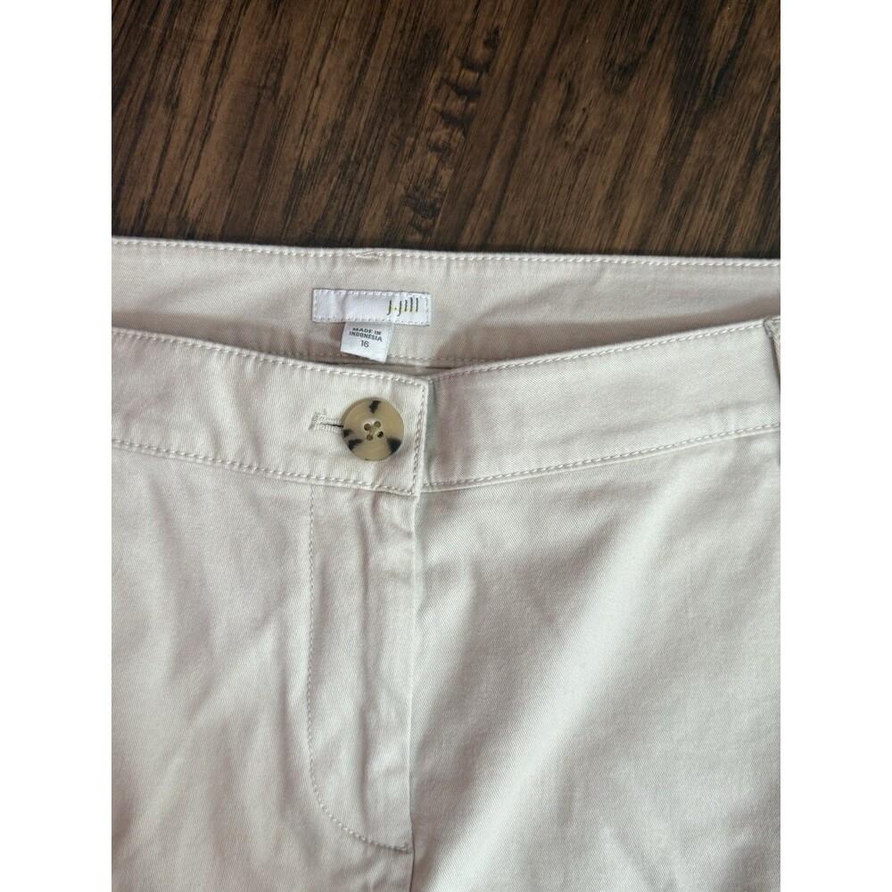 J Jill Women’s Khaki Pants Size 16 Sea Salt NWT - Picture 3 of 6